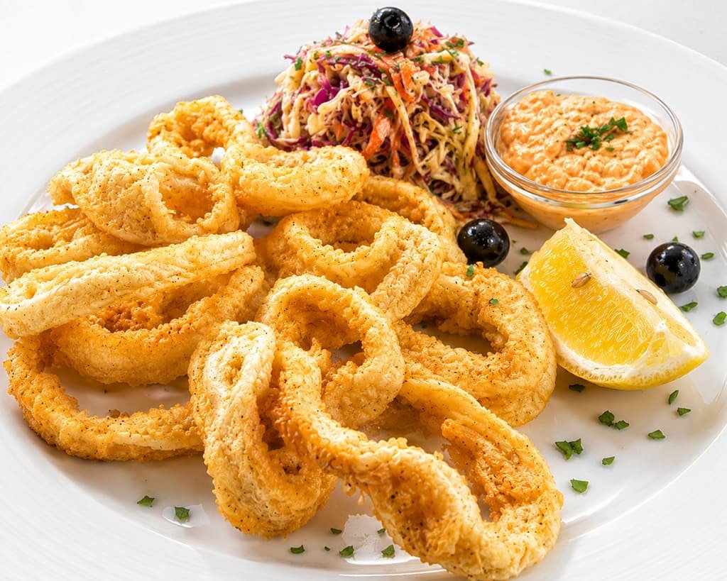 Fried calamari, After