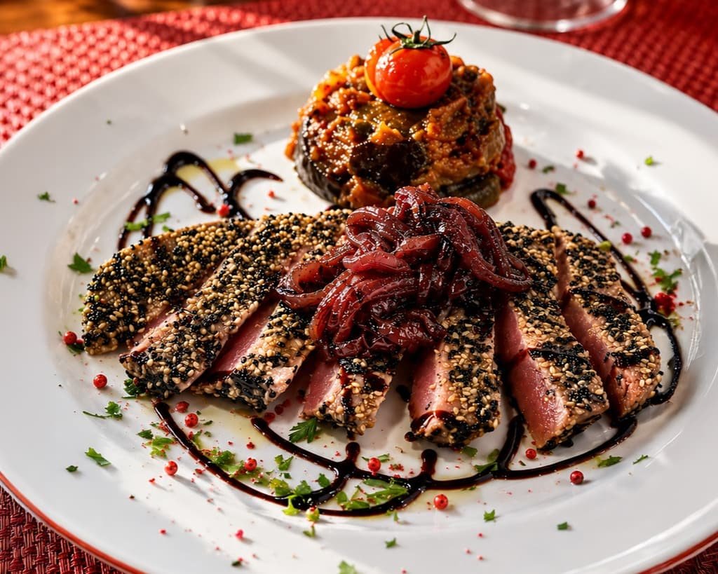 Seared tuna, After